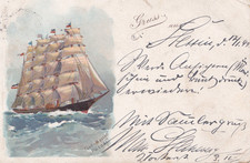 1899 Litho AK Deutsches-Reich