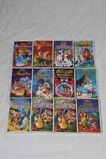 12 x VHS Video Kassette Kassetten Walt Disney Märchen Abenteuer mit Hologramm