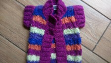 Strickjacke, Mädchenstrickjacke, Übergangsjacke,  bunte Feinstrickjacke,Baby