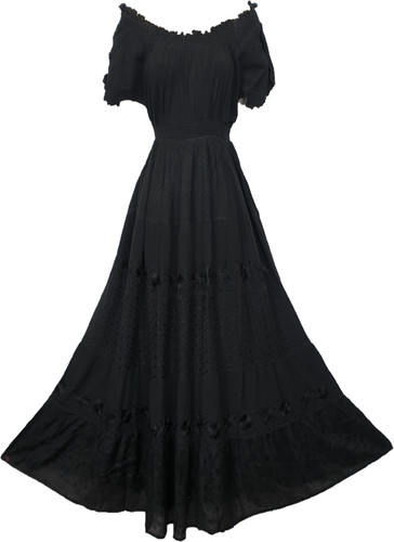 Maxikleid schulterfrei - maxikleid,