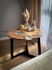 Runder Epoxid Couchtisch