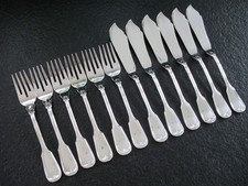 Fischbesteck Silber 800 Italien feinste Tischkultur klassich schön 634 Gramm