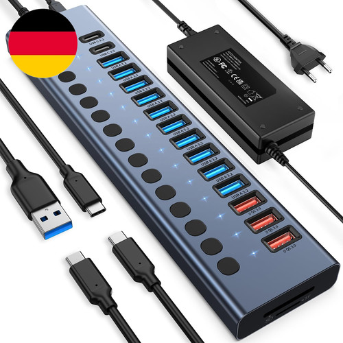 Powered usb hub - usb, 10gbps,