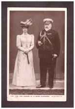 AK Großbritannien 1910 King Edward & Queen Alexandra echt gelaufen  B