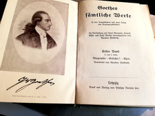 BUCH--GOETHES sämtliche Werke--Erste Band-(1.u.2 Teil )