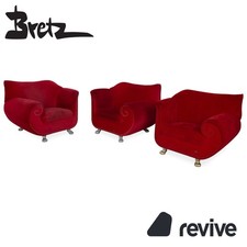 Bretz Gaudi Garnitur Samt 3x