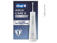 Oral-B Munddusche Weiss AquaCare 6 3 Modi für Zahnpflege Oxyjet-Technologie