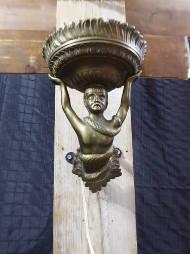 Antik stil messing wandleuchte - messing,