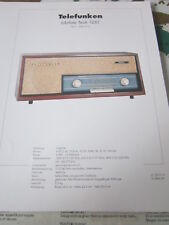 Radio-Fernseharchiv Schaltplan 98 Telefunken Jubilate Teak 1261, 1961