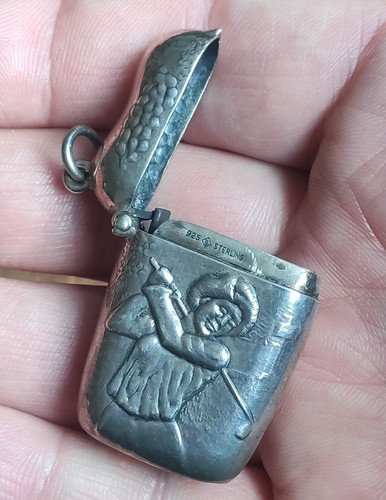 Silber vesta etui golf thema - etui,