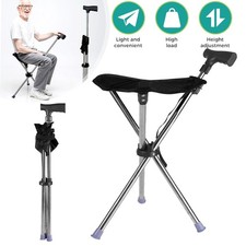 2 in 1 Klappbarer Gehstocksitz