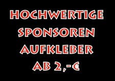 Motorsport Sponsoren Aufkleber Racing Set für Motorrad Auto