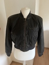 H&M Pilotenjacke, S 36/38, dunkelolivgrün, Lederimitat, Vegan, gefüttert, NEU!