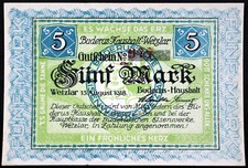 WETZLAR 1918 RARE "Buderus