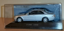 Modellauto De Agostini  Mercedes Benz S 500 1998 1:43 in PC Vitrine.