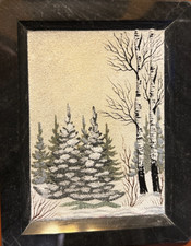 Vintage Marmor russland petersburg Udssr Moscau Russia winterlandschaft Miniatur