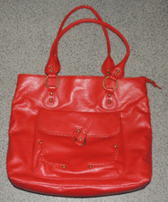Damen Hand-/Schultertasche Rot