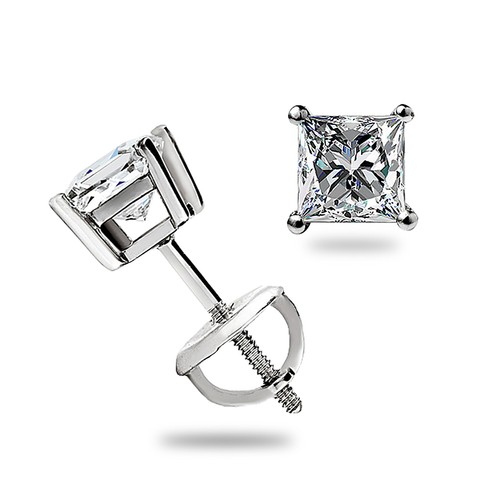 Princess cut moissanit - 0,40,