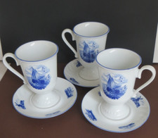 Bareuther  Waldsassen Bavaria 3 Tassen m. Untere, Irish Coffee Becher. wie Neu