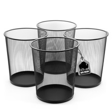 4x Papierkorb Büro Mülleimer