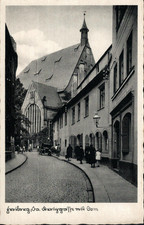 Freiberg / Sachsen  , Kreuzgasse mit Dom