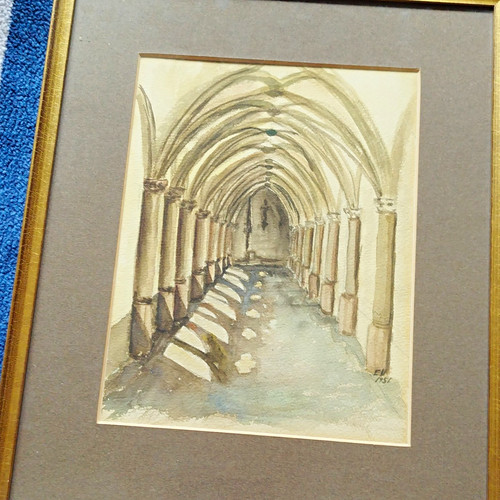 Aquarell gemälde architektur - aquarell,