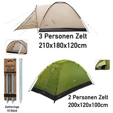 Campingzelt 2 / 3 Personen Trekkingzelt Festival Zelt kleines Packmaß leicht