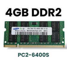1x RAM SAMSUNG 4GB 2Rx8 PC2-6400S-666-12-D3 DDR2   SODIMM Laptop MEMORY#241