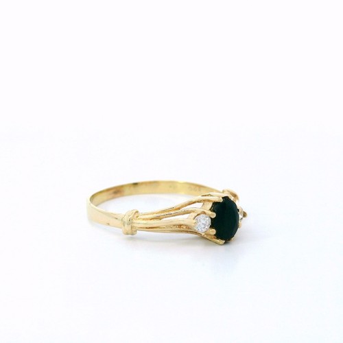 Damenring goldring mit saphir - damenring,,