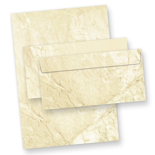 Briefpapier marmoriert sets - marmoriert,