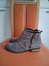Damen Leder Stiefeletten Boots