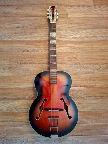 Alte archtop schlaggitarre - schlaggitarre, /