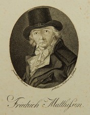 GEBHARDT (19.Jhd) nach HARTMANN (*1774), Porträt des Friedrich Matthisson, KSt.