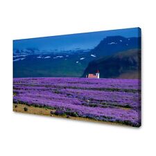 CANVAS Leinwandbilder XXL Wandbilder Kunstdruck Lavendelfeld Größe 40x30-120x80