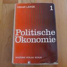 Politische Ökonomie. Bd. 1. Allgemeine Probleme Lange, Oskar und Peter Hess 1969