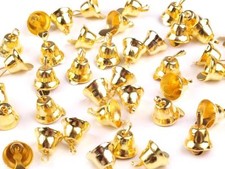 20 Glöckchen Gold oder Silber Streuartikel Deko Weihnachten Basteln Hochzeit