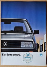 Prospekt VW Jetta syncro  -   Ausgabe August 1988