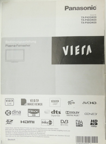 Panasonic plasma fernseher - plasma,