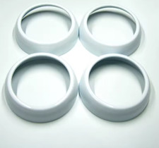 4x Akzentring weiß glanz