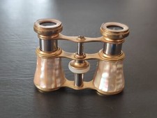 Altes viktorianisches Perlmutt Opernglas Vintage Antiquität für Sammler