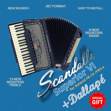 DigitalFiles / Scandalli Superior VI + Dallape Roland FR-1X / FR-3x Akkordeon
