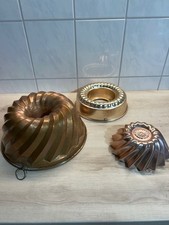 3er Set Gugelhupfform Kupfer