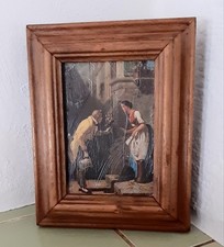 Alter Schlüsselkasten Eiche mit Bild von  Carl Spitzweg