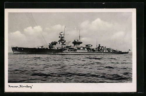 Kreuzer nürnberg auf see - kreuzer,