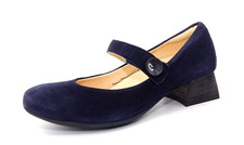 Think! DELICIA Pumps Ballerina Schuhe Halbschuhe Damenschuhe Blau Leder Gr. 42,5