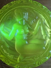 Uranglas Dose Böhmen Czech