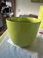 1 x Keramik Blumentopf Pflanzkübel Übertopf Hellgrün 21 cm D, 17,5 cm H.