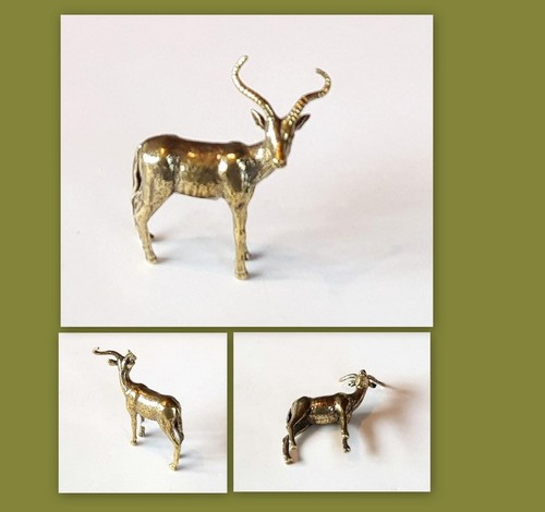 Messing antilope figur - messing,