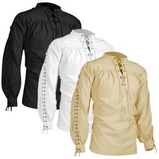Herren Piratenhemd Wikinger