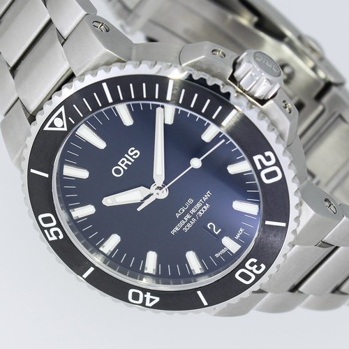 Oris aquis date 5mm - 43,5mm, box